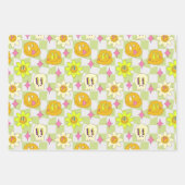 Ästhetisch Y2K Trippy Psychedelic Ungewöhnlich Geschenkpapier Set (Vorderseite)