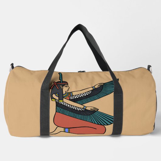 Ästhetische altägyptische Kunst Duffle Bag (Vorderseite)