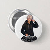 "Ästhetische Anime-Straßenbekleidung Grafik Kunst" Button (Vorne & Hinten)