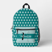 Ästhetische Aquamarine Farbe - Beste Anfangsbezeic Bedruckter Rucksack (Vorderseite)