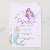 Ästhetische Aquarellfarbe Farbe Farbe Farbe Geburt Einladung (Vorne/Hinten)