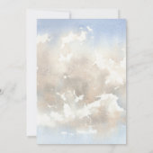 Ästhetische Aquarelllandschaft Hochzeit Einladung (Rückseite)