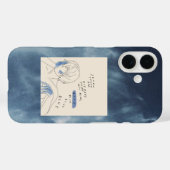ästhetische azurblaue Handyhülle Case-Mate iPhone Hülle (Rückseite (Horizontal))