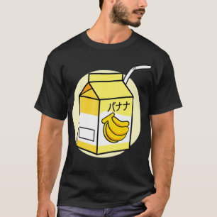 Ästhetische Banane Milch Japanischer Otaku  T-Shirt