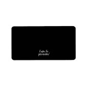 Ästhetische benutzerdefinierte Karte Adressaufkleber (Vorne)