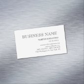 Ästhetische Beruflich-schicke White-Business-Karte Magnetische Visitenkarte (Beispiel)