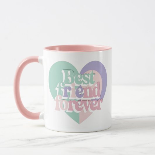 Ästhetische BESTE FREUNDIN Geschenk Tasse Niedlich (Links)