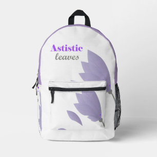 Ästhetische Blätter und Natur Inspiriert Rucksack- Bedruckter Rucksack