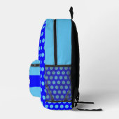 Ästhetische blaue Farbe - Coole Anfangsbezeichnung Bedruckter Rucksack (Rechts)