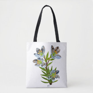 Ästhetische blaue Lily-Tasche Tasche