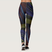 Ästhetische Blicke in Bewegung - Farb-Wave-Pastel Leggings (Rückseite)
