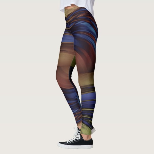 Ästhetische Blicke in Bewegung - Farb-Wave-Pastel Leggings (Links)