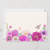 Ästhetische Blume Foto Abschluss Einladung (Rückseite)