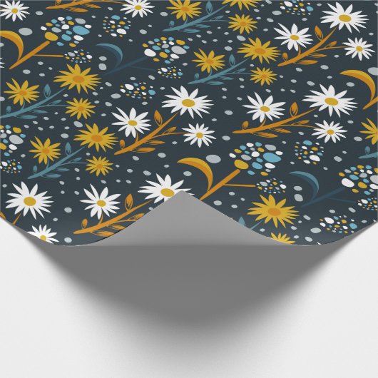 Ästhetische Blume Geschenkpapier (Ecke)