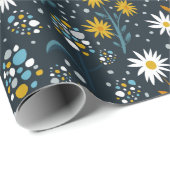 Ästhetische Blume Geschenkpapier (Rolleneckpunkt)