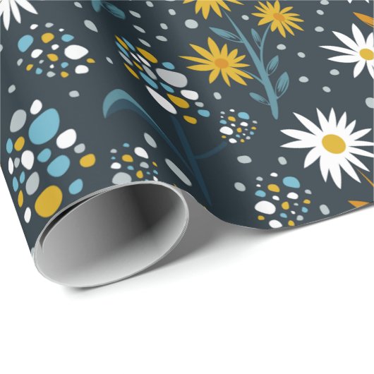 Ästhetische Blume Geschenkpapier (Rolleneckpunkt)