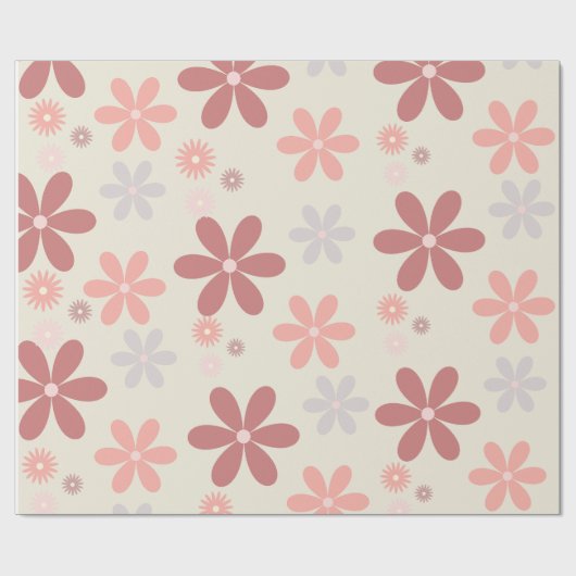 ästhetische Blume Geschenkpapier (Flach)