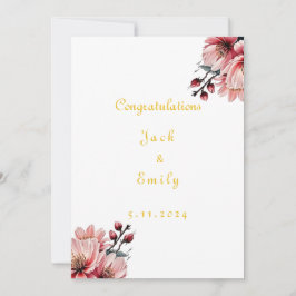 Ästhetische Blume Hochzeitseinladung Einladung