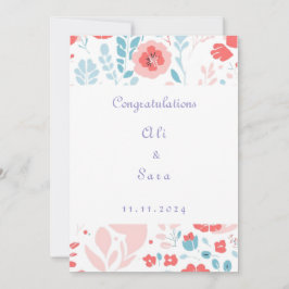 Ästhetische Blume Hochzeitseinladung Einladung