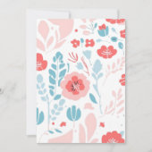 Ästhetische Blume Kunst Einladung (Vorderseite)