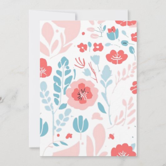 Ästhetische Blume Kunst Einladung (Vorderseite)