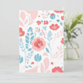 Ästhetische Blume Kunst Einladung (Stehend Vorderseite)