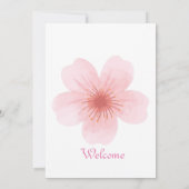 Ästhetische Blume Kunst Einladung (Rückseite)