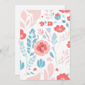 Ästhetische Blume Kunst Einladung (Vorne/Hinten)