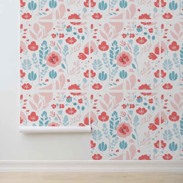 Ästhetische Blume Kunst Tapete (Anwendung)