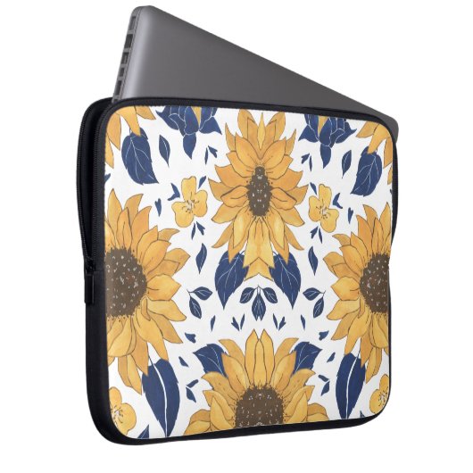 Ästhetische Blume Laptopschutzhülle (Vorne Rechts)