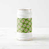 Ästhetische Blume Muster Bierglas (Mittel)