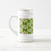Ästhetische Blume Muster Bierglas (Links)