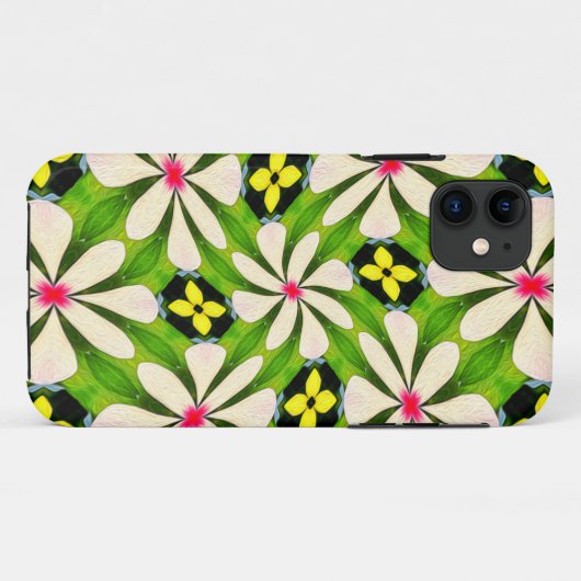 Ästhetische Blume Muster Case-Mate iPhone Hülle (Rückseite (Horizontal))
