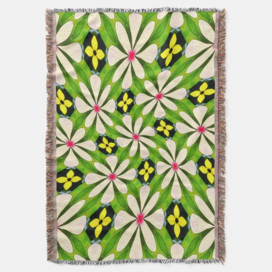 Ästhetische Blume Muster Decke (Vorderseite Vertikal)