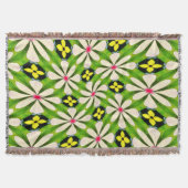 Ästhetische Blume Muster Decke (Vorderseite)