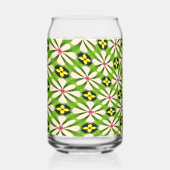 Ästhetische Blume Muster Dosenglas (Vorderseite)