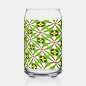 Ästhetische Blume Muster Dosenglas (Rückseite)