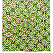 Ästhetische Blume Muster Duschvorhang (Vorderseite)
