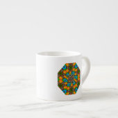 Ästhetische Blume Muster Espressotasse (Vorderseite Rechts)