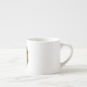 Ästhetische Blume Muster Espressotasse (Rechts)