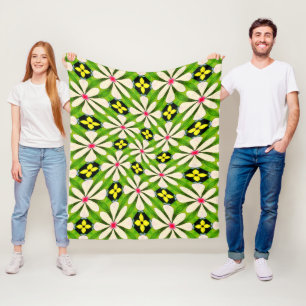Ästhetische Blume Muster Fleecedecke