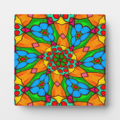 Ästhetische Blume Muster Fotoplatte (Vorderseite)