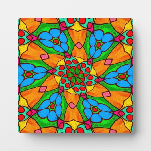 Ästhetische Blume Muster Fotoplatte (Vorderseite)