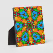 Ästhetische Blume Muster Fotoplatte (Vorderseite)