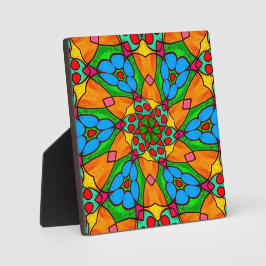 Ästhetische Blume Muster Fotoplatte (Vorderseite)