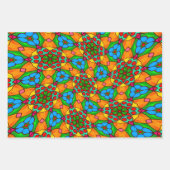 Ästhetische Blume Muster Geschenkpapier Set (Vorderseite 2)