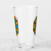 Ästhetische Blume Muster Glas (Links)