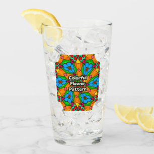 Ästhetische Blume Muster Glas