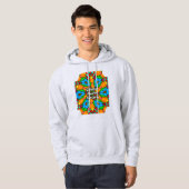 Ästhetische Blume Muster Hoodie (Vorne ganz)