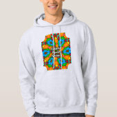Ästhetische Blume Muster Hoodie (Vorderseite)